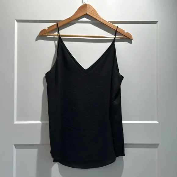Express Double-V Tank Top w/ Double Layer in Black Size Medium - Picture 7 of 8